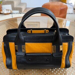 Authentic CHLOÈ Yellow Allison 2Way Handbag